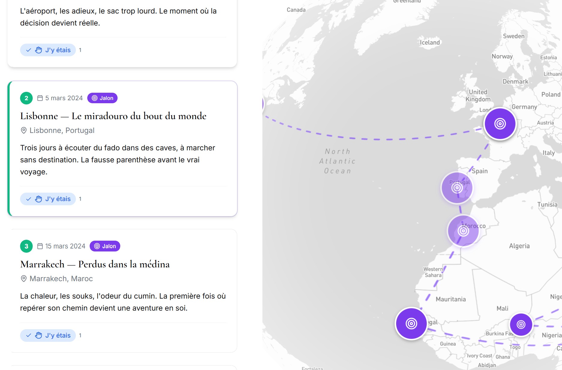 Le mode Carte : votre parcours géolocalisé